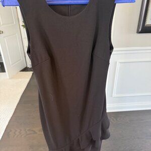 LBD - Size Small - Asymmetrical Ruffle - Sleeveless